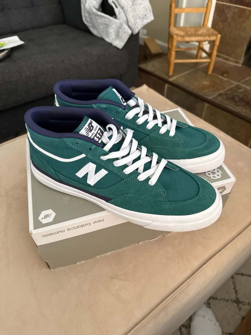 New Balance Numeric 417 Franky Villani Mid Vintage Teal Size 12